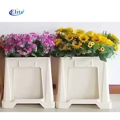 Plastic flower pot cut rose flower buckets  plastic auction barrels  flower auction barrel