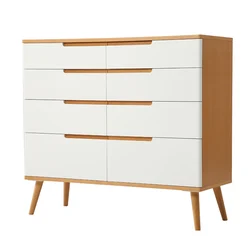 Modern Living room storage cabinet furniture double doors 8 drawers of wooden Chest