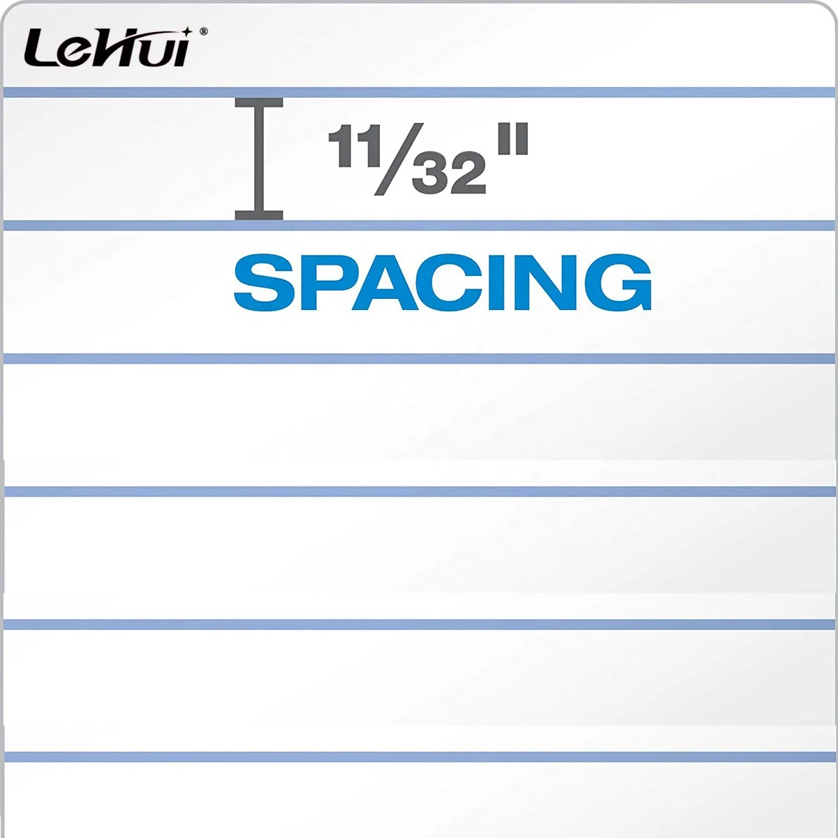 China Manufacturer 8 1/2 X 11 3/4 White Paper Perforations 100 Sheets Legal/Wide Ruling Double Docket Ruled Paper