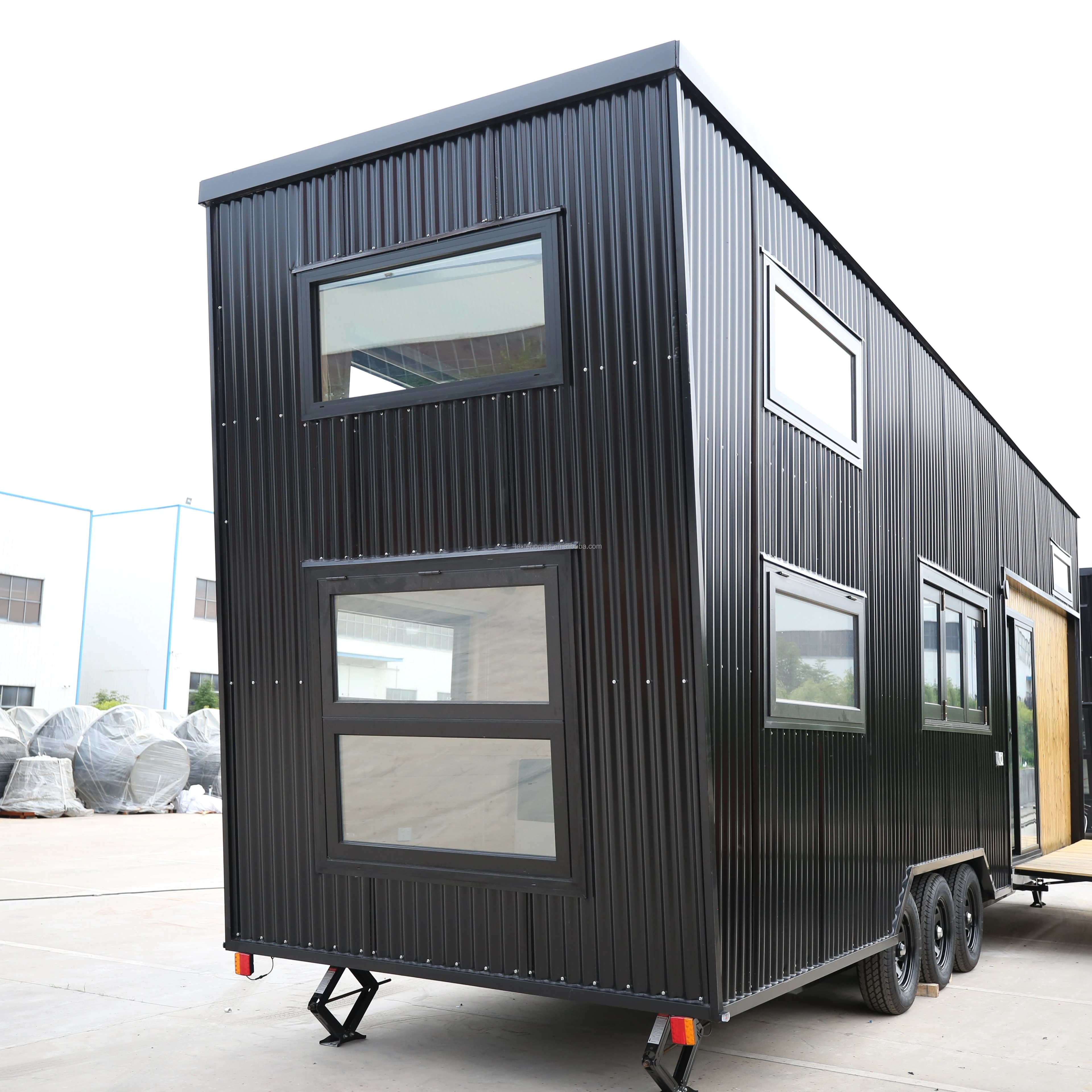 2023 Hot Selling On Road Tiny House Trailer Caravan with Solar Panel for Sale