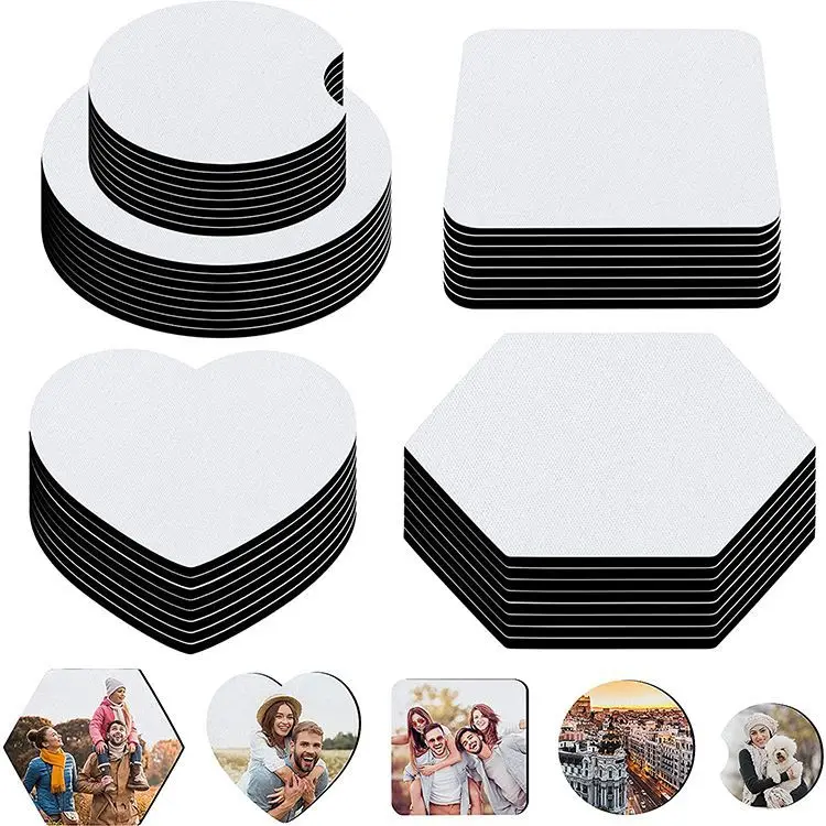 Survival ceramic coasters Sublimation MDF/neoprene rubber coaster quick delivery