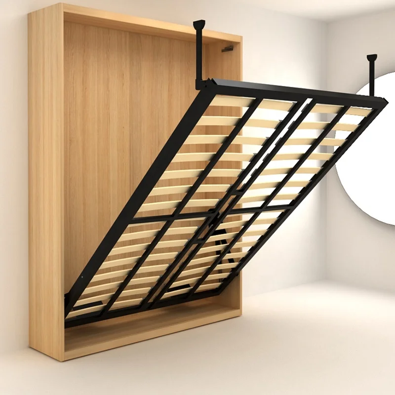 Lequan DIY Manual Murphy Bed Frame Easy Install Operation Pull-Out Floding Hidden Wall Bed Mechanism