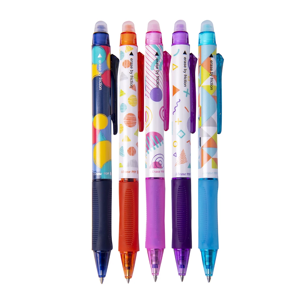 Милая стираемая ручка M & G с логотипом на заказ фрикционная синими чернилами 0 7 мм шариковая нагреваемым стержнем