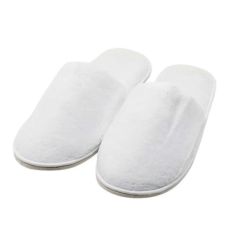 UG Custom Color Size One-Time Slipper Breathable Coral Fleece Eva Sole Airplane Hotel Spa Disposable Slippers