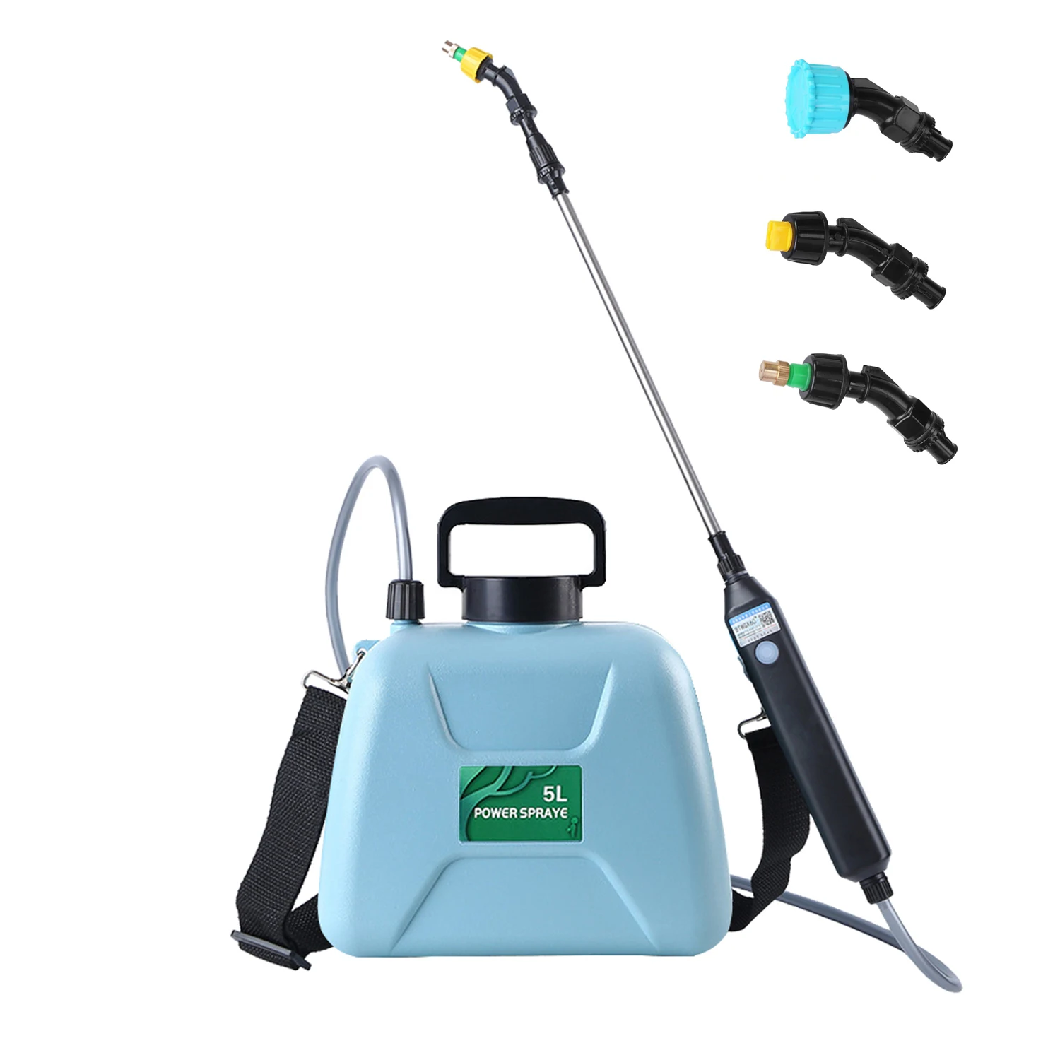 Handheld Spraying Water Wand Rechargeable Battery Powered 1.35 Gallon 5 Liter Electric Sprayer for Garden Planting