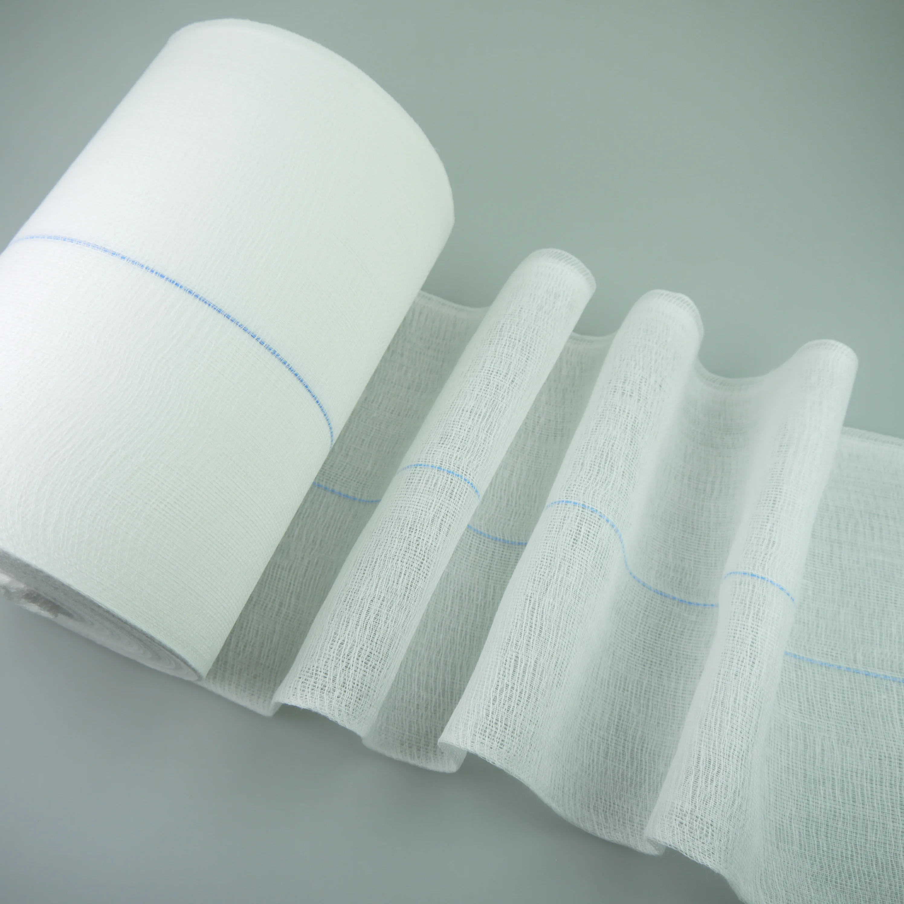 100% cotton medical absorbent gauze roll hydrophilic gauze with x-ray