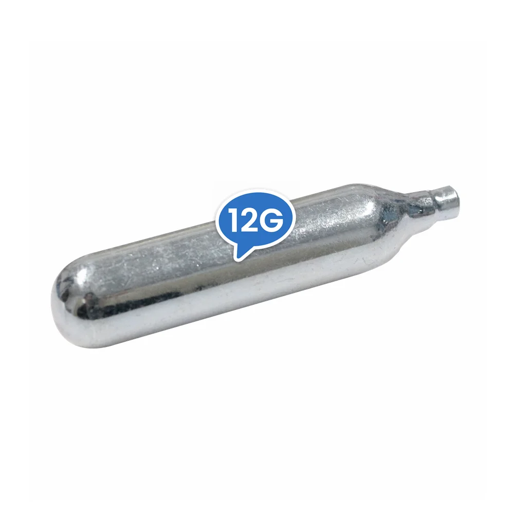 Premium 12g 88g 90g 95g CO2 Cartridge For Outdoor Sports Game Custom rechargeable Mini CO2 Gas Tank Cylinder With shooting game
