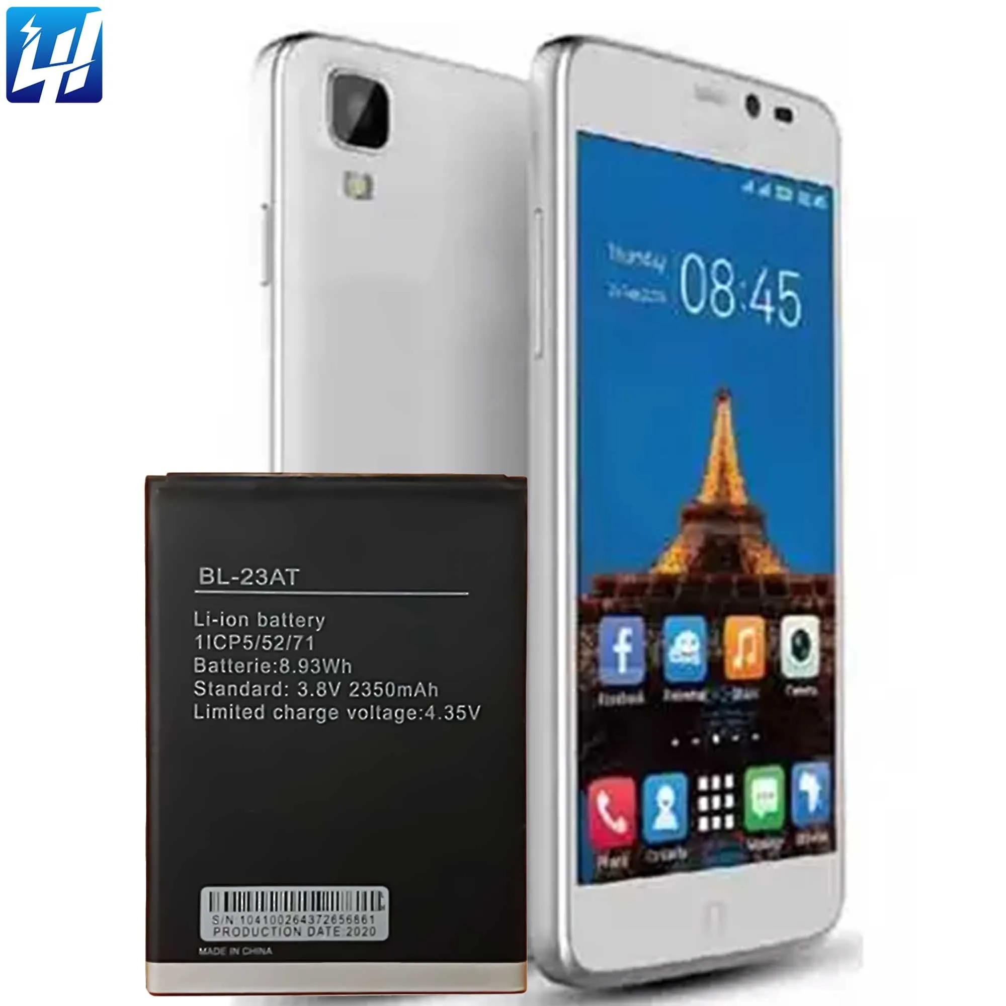 Brand New High Quality Smart phone Digital battery BL-23AT for Tecno Y6 H6 3.8V 2350mAh Battery Replacement