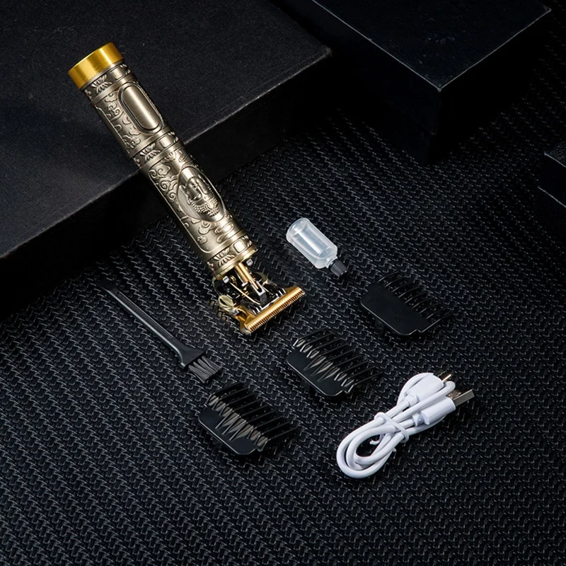 T9 Hair Trimmer  Cordless Trimmer Men 0mm Bald headed Hair Clipper Finish Hair Cutting Machine