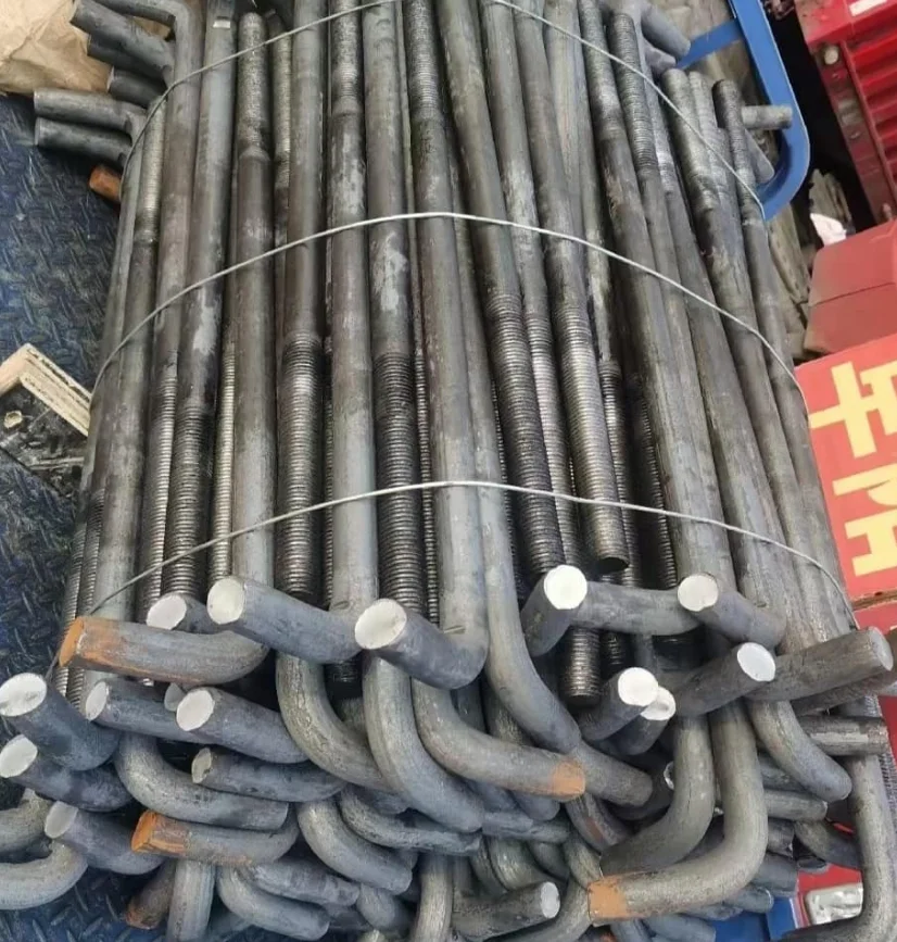 High Strength J/L/U/V Bolts Grade 4.8/8.8  Anchor Bolt Galvanized Foundation Bolt for Precast
