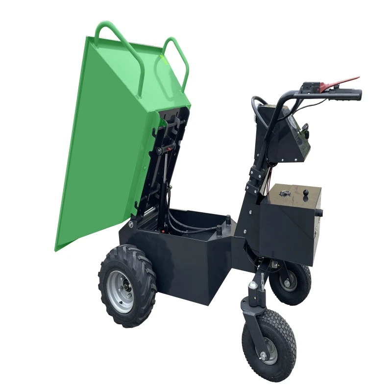 China OEM customized articulated battery 4 wheels 500kg electric mini dumper minero