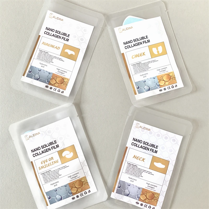 K Nano Collagen Film Soluble Paper Mask Dissolving Nano Collagen Film Smoothing Sheet Mask Water Soluble Facial Collagen Mask
