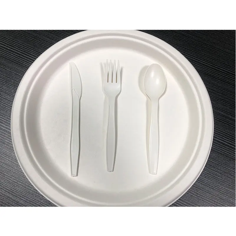 compostable biodegradable pla tableware tableware customized cornstarch pla knife fork spoon disposable compostable tablewar