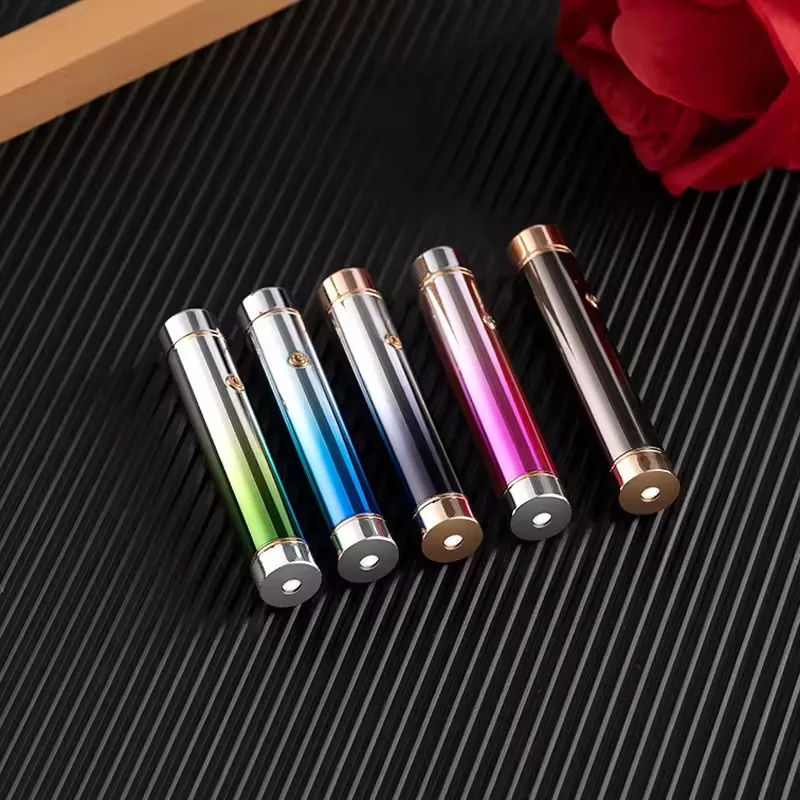 Dericsson New Mini Led Projection Lamp Star Night Usb Lighter Wholesale Rechargeable Cigarette Electronic Gift