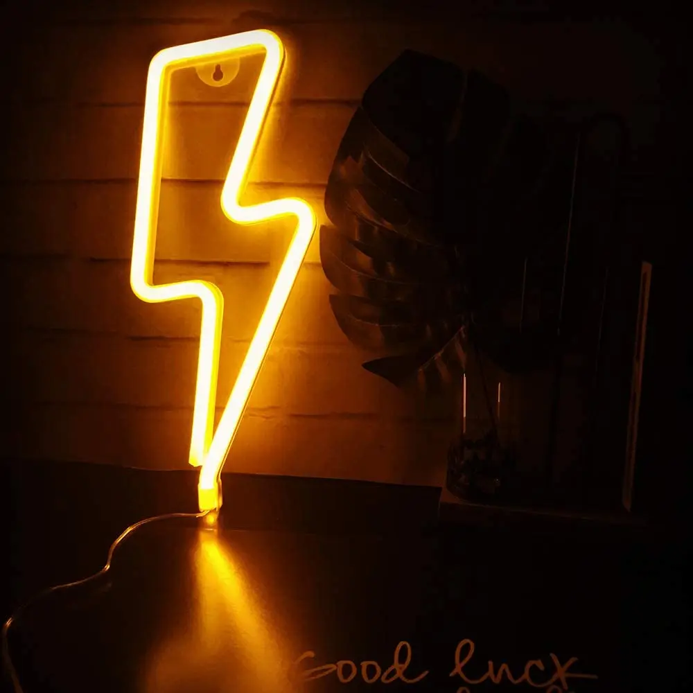 custom lightning sign neon light flexible strip attery neon light for bedroom