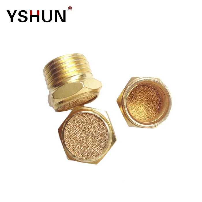 yshun Pneumatic Brass Muffler/Air Silencer/Pneumatic Brass Air Silencer