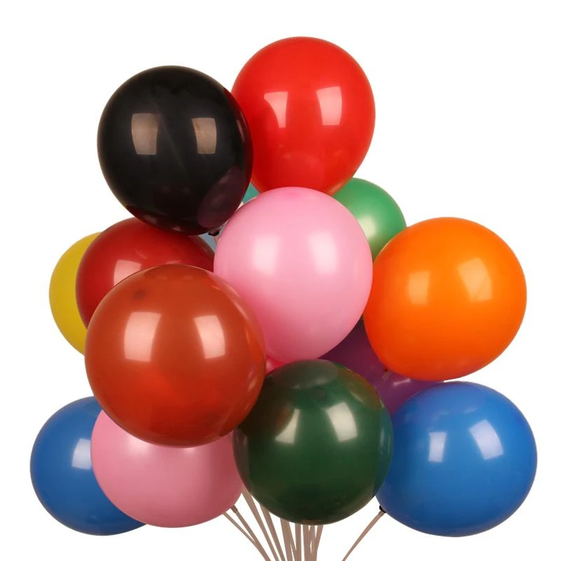 Amazon Hot Sale Balloon Fashion 12inch 10pcs Metallic Latex Balloons Birthday Decorations