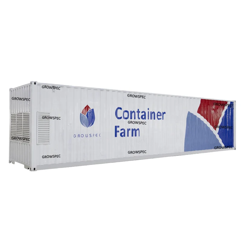 40HQ Shipping Container Farm Indoor Microgreen Aeroponics Farming Container Grow Container with Vertical Aeroponics System