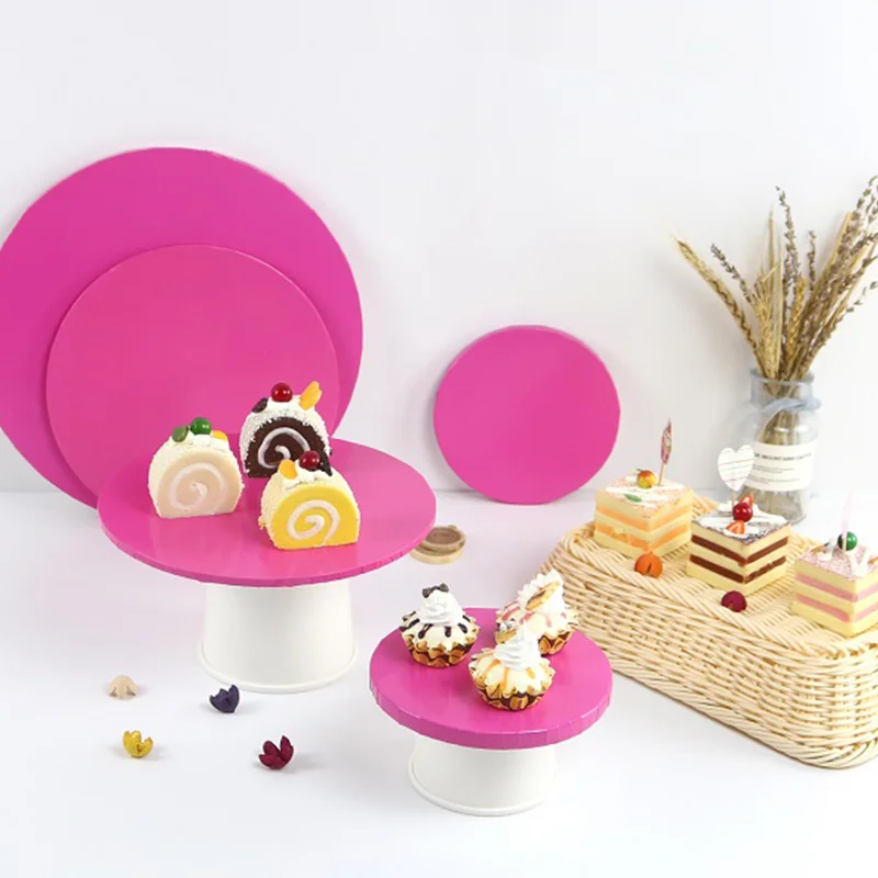 New design custom cake tools 14 inch greaseproof Cake bases 12mm corrugated cake drums