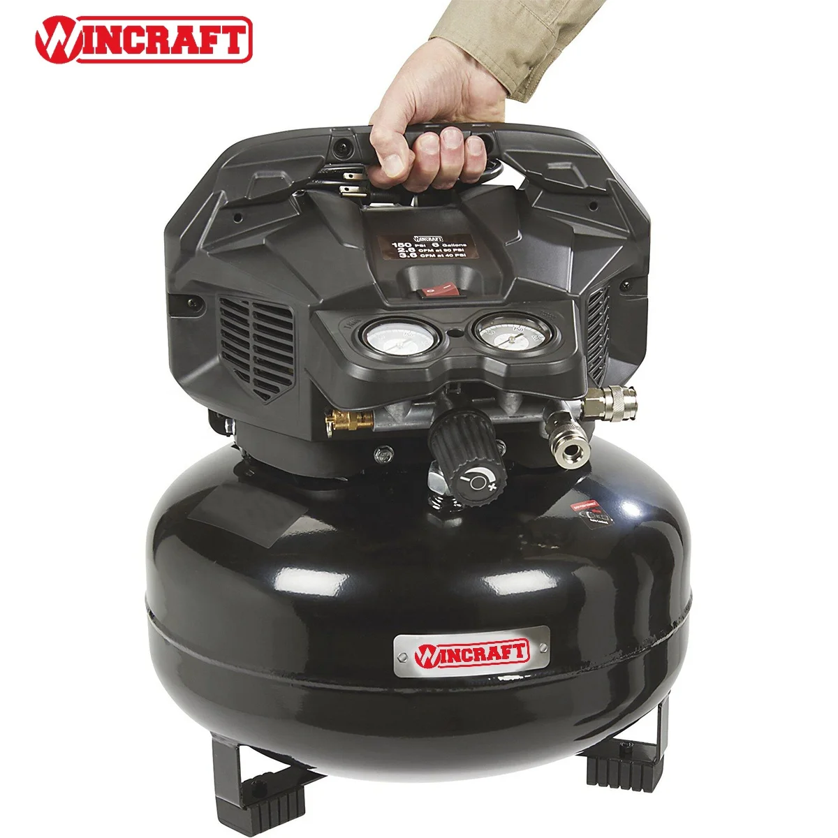 High Quality 1.5HP 150PSI Portable Oil-free Pancake Air Compressor