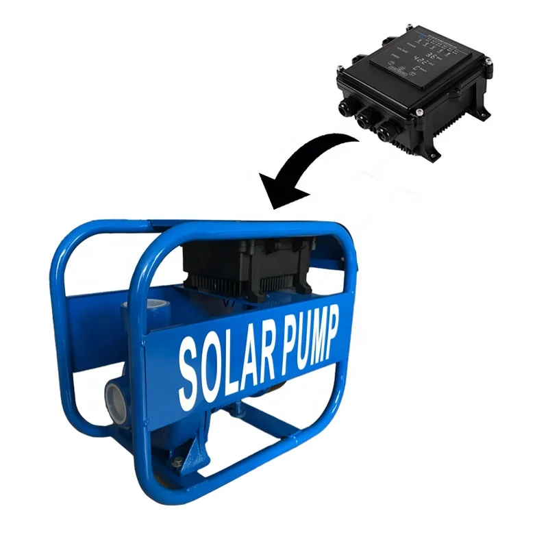 Jilu solar surface irrigation pump solar pump 72V 1HP portable surface pump with mppt controller