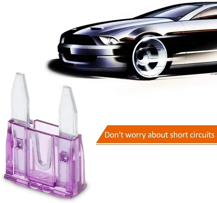 Low Profile Mini Blade Vehicle Car Fuse Assortment Zinc Alloy Material Automotive Replacement Mini Fuses