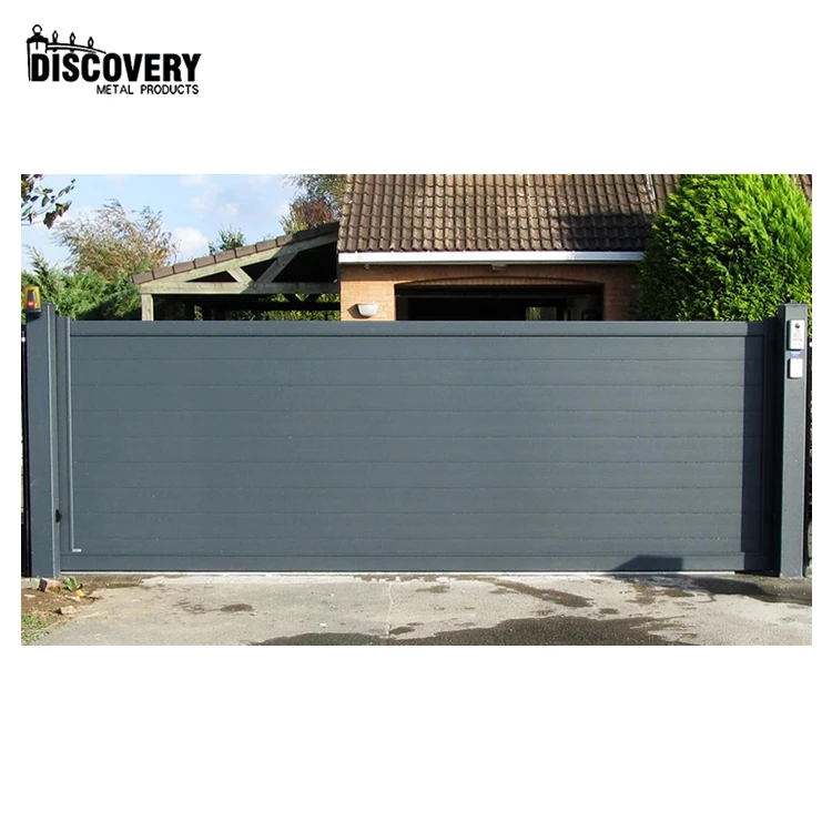 Customized luxurious aluminum sliding gate designs for wall compound