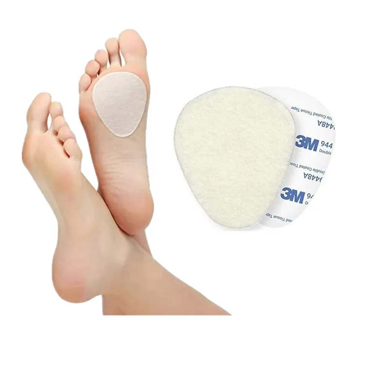 Метатарзальные фетровые подушечки для ног, вставные подушечки для ног, подушечки для снятия боли в передней части стопы, клейкие подушечки