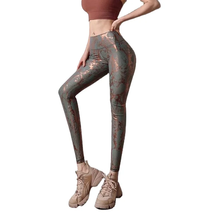Printing New Style Tight Stretch Yoga Pants Peach Butt Fitness Pants High Waist Slim Sports leggings