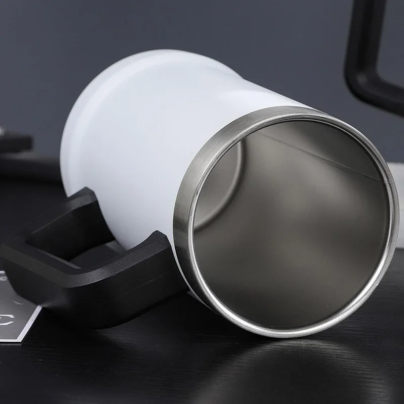WG185 Customizable Logo 24oz Coffee Tumbler with Handle Double Wall Vacuum Metal Cup Promotion Custom Stainless Steel Beer Mug
