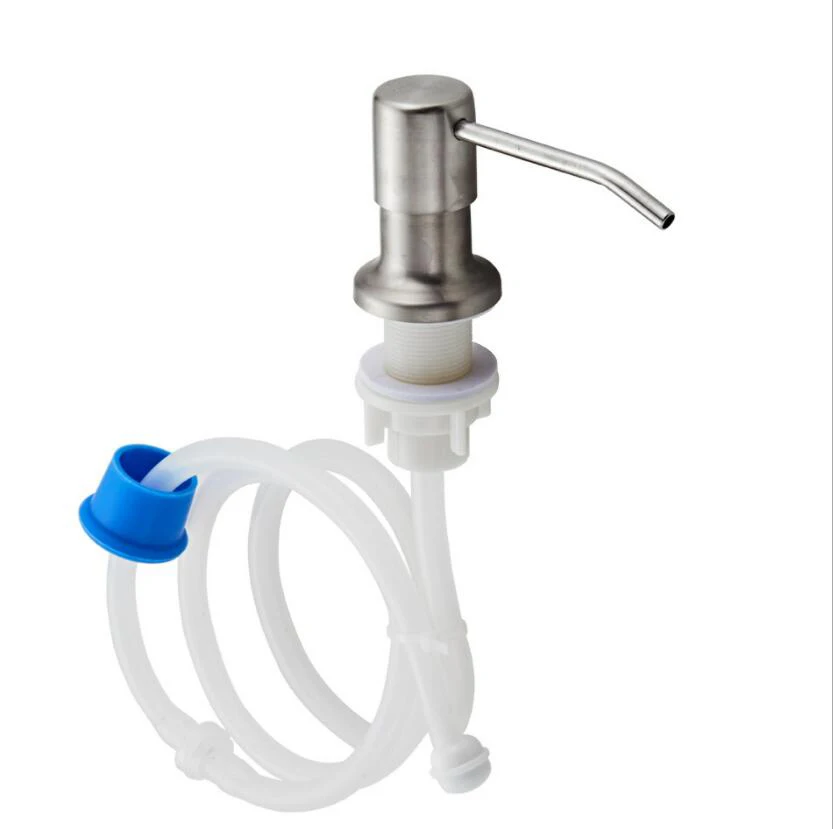 SS304 Stainless Steel Soap Dispenser with Extension Tube Kit Soap Dispenser for Kitchen Sink