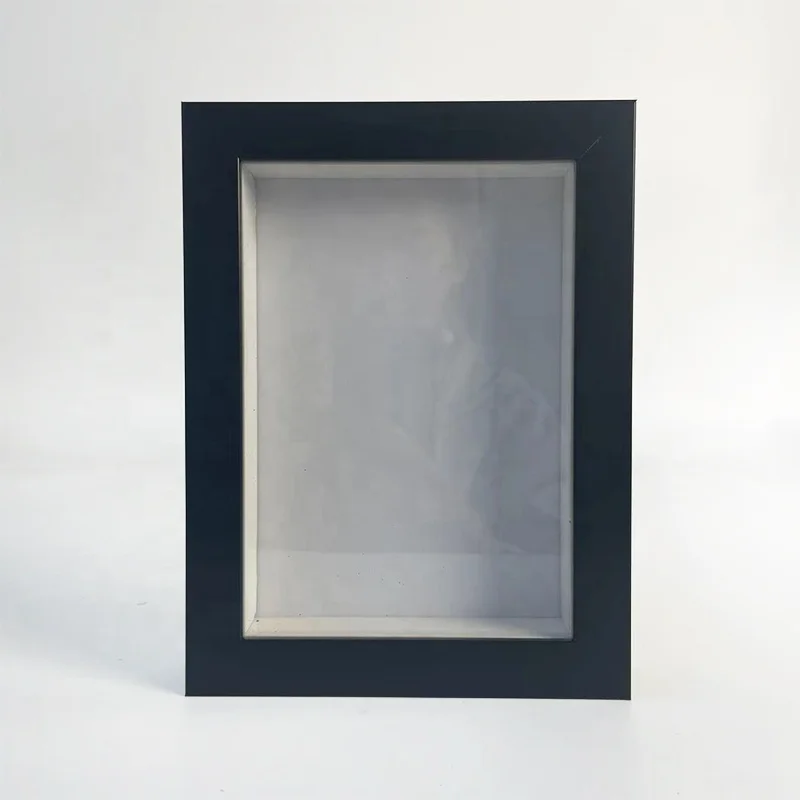 Wholesale Eco-friendly Custom size 4x6 5x7 6x8 inch  PS black shadow box frame