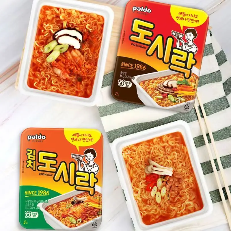 hot sale paldo beef kimchi flavor Ramen spicy Noodles Instant bow Noodles