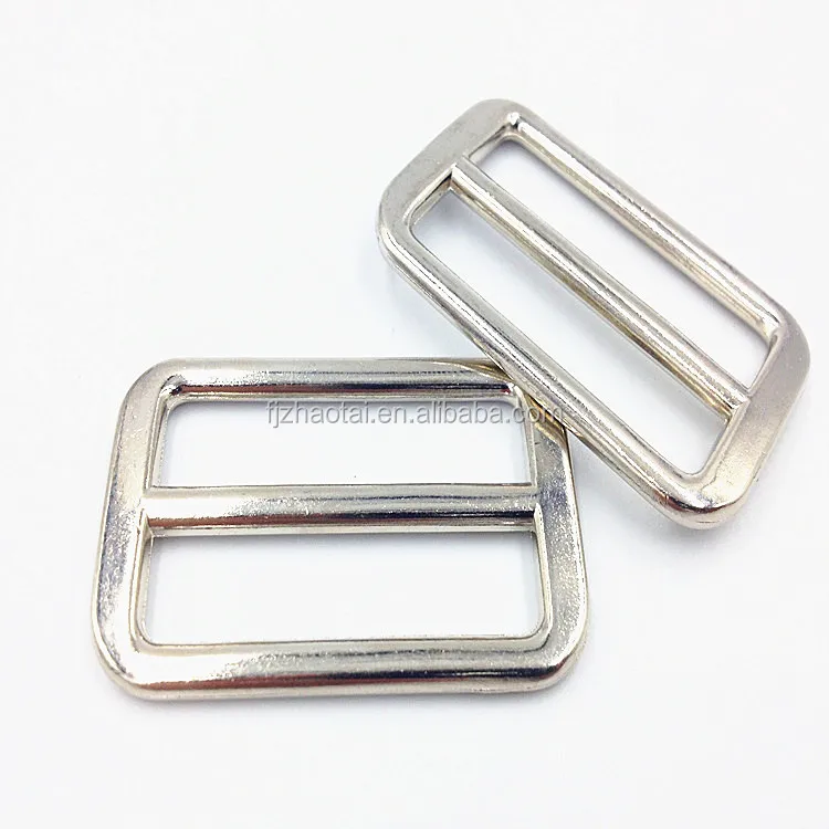 Wholesale popular metal adjustable Tri-Glide slider buckles for bag