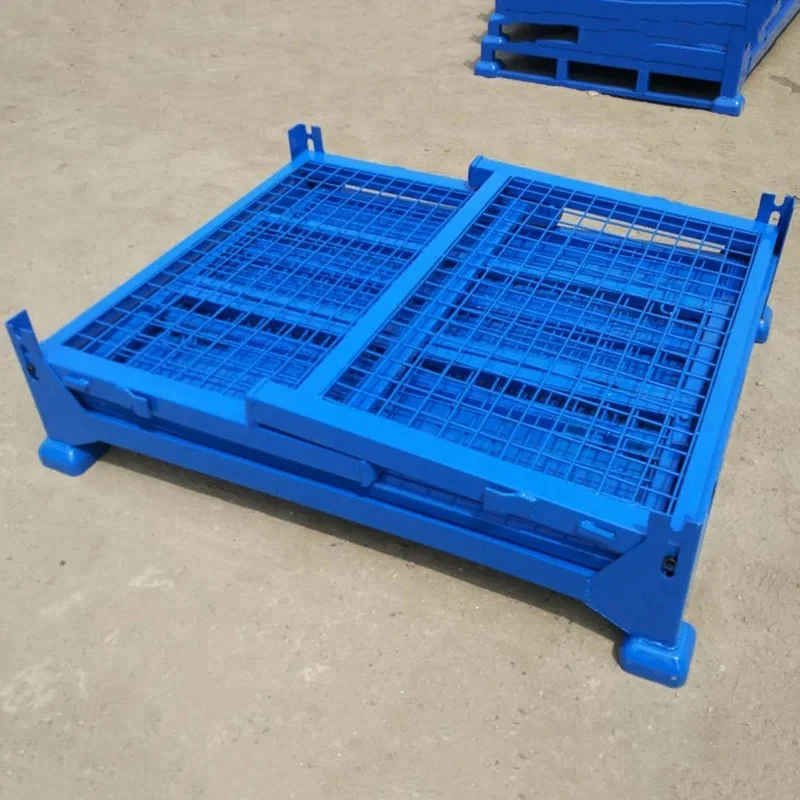 
Large metal cage storage container for warehouse 