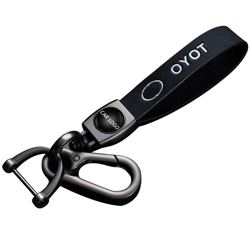 
Factory wholesale Car Logo Keychain Keyring For All models Metal Personalized Leather innovative car accessosries Brand Logo 