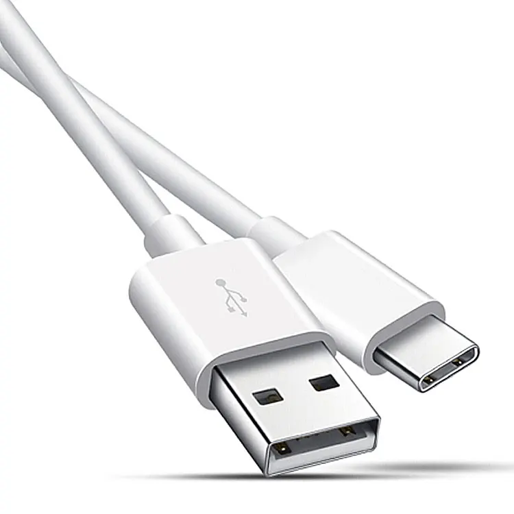 Образцы бесплатно! OEM Белый ПВХ для Samsung USB-кабель круглый зарядный кабель Тип C USB