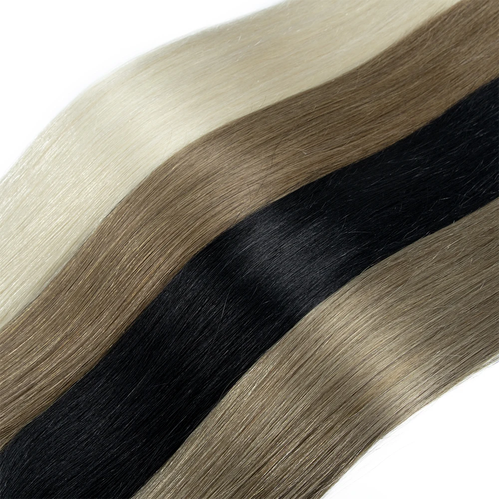 Wholesale Virgin 100human Double Drawn Remy Full Cuticle Cabelo Natural Invisible Hair Tape In Hair Extensions