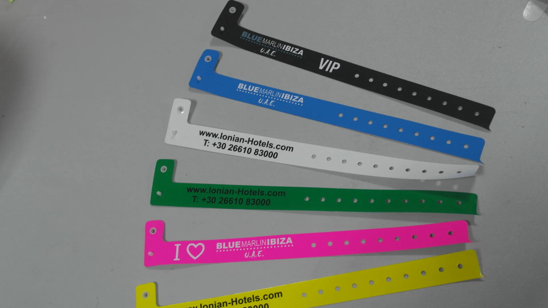 GJ-8070-20 wide promotion plastic wrist band