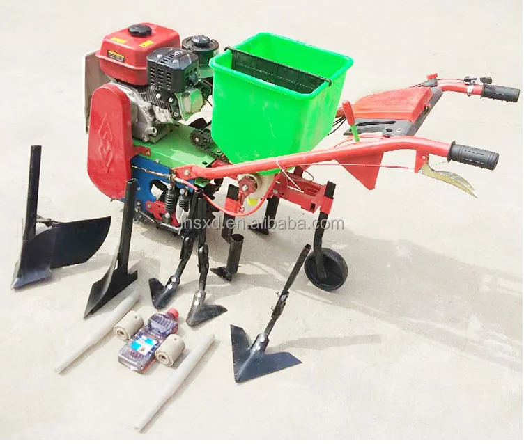 Multifunctional four-wheel drive micro-tiller gasoline and diesel Small farm cultivator for ditching and weeding farmland