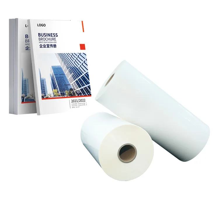 High Quality BOPP thermal lamination film 27 micro roll film printing for book cover