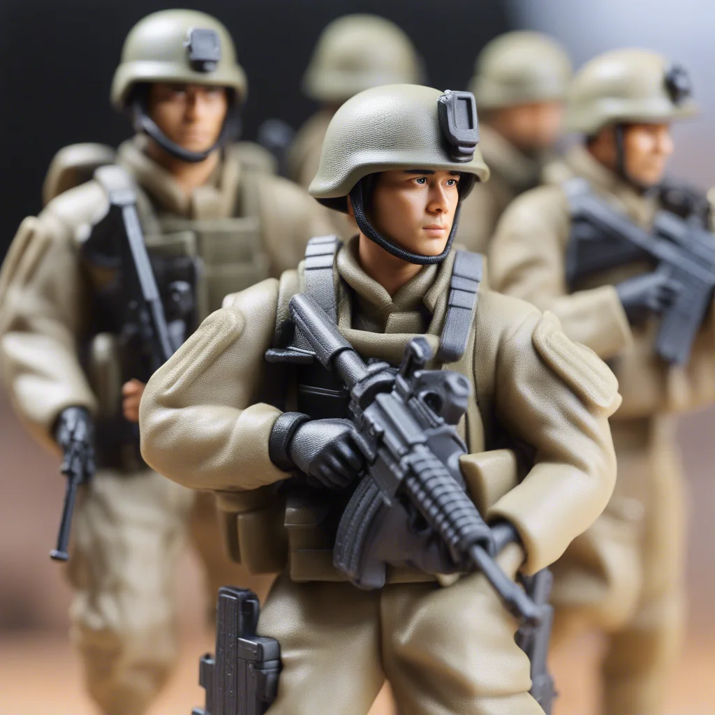 Soli Custom 6 inch Realistic Human Toy, 3D Plastic Military Toy PVC Figures Wholesale