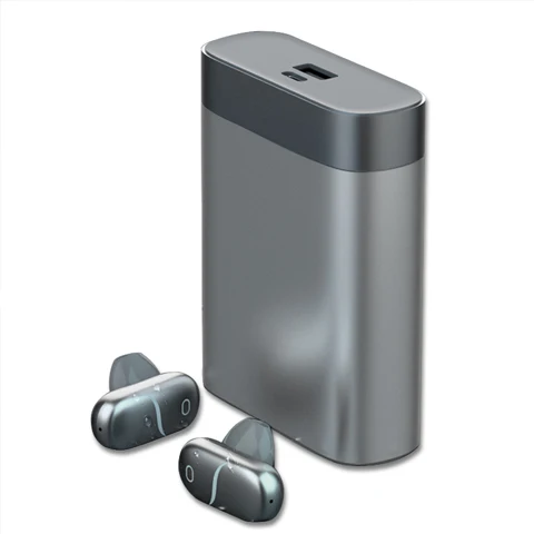 2021 New Private Mold High Tech TWS Earbuds with 5000mAh Powerbank IPX6 Waterproof Wireless Ear Earphone Power Bank