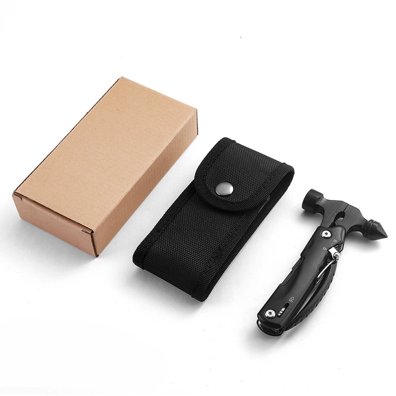 MF-73AH Multi Purpose Exploring Camping Hiking Portable Folding 12-In-1 Multifunctional Hammer