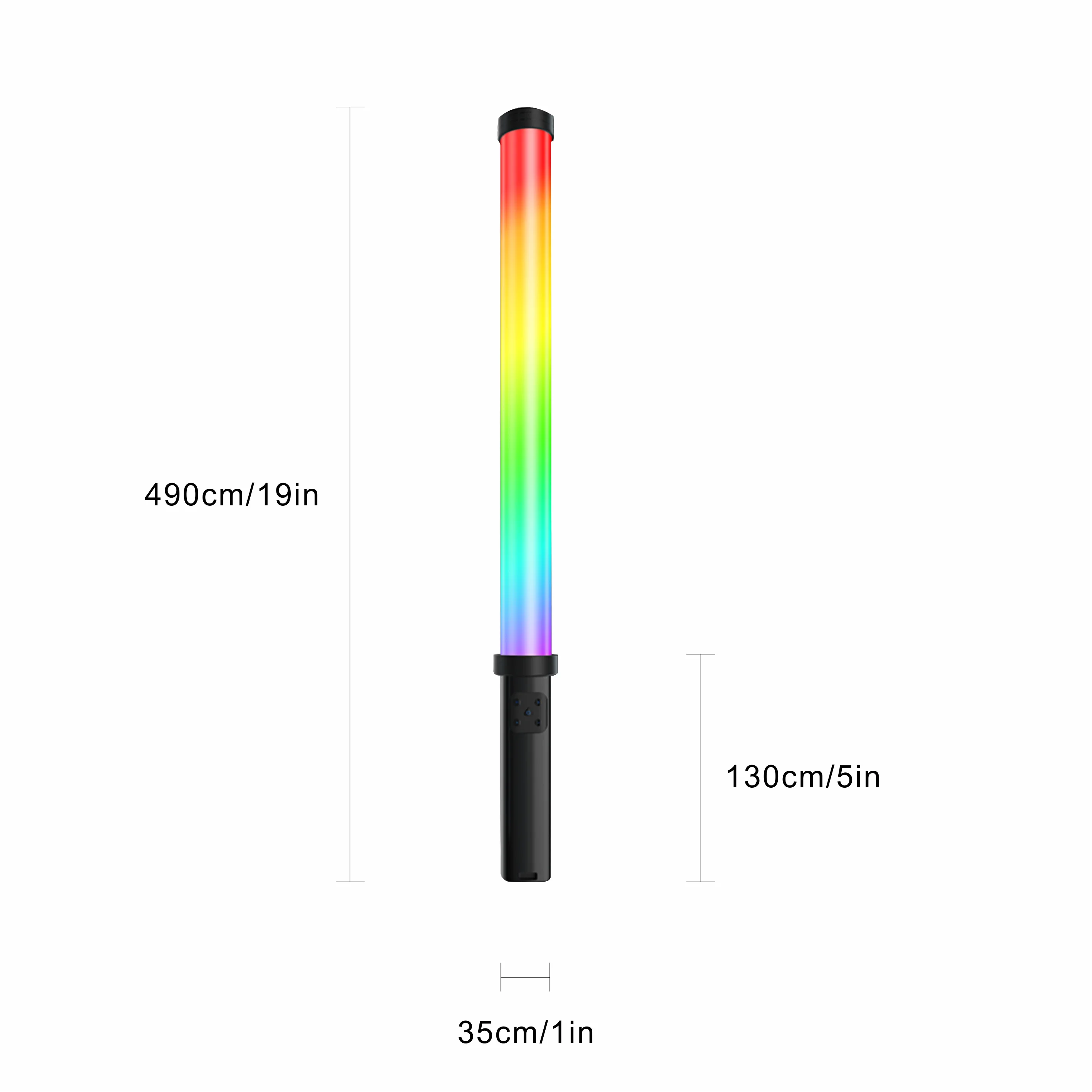 Handheld RGB Light Stick Selfie Video Photography Makeup Lamp 30 Kinds RGB Colorful Lamp Wand LED Ring Light Factory Wholesales