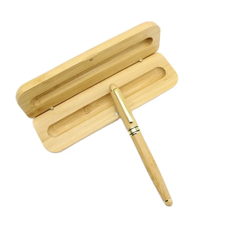 JINFUSI Eco-friendly bamboo  set signature pen, eco-friendly pen custom logo gift pen