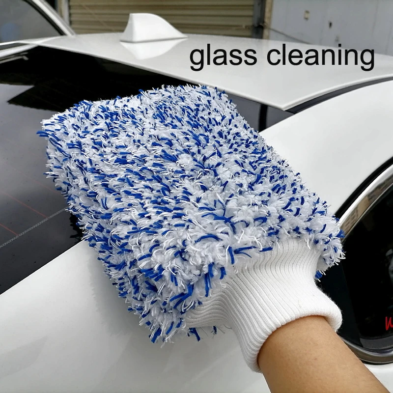 Machine Washable Microfiber Plush cleaning Premium Scratch-Free Car Wash Mitt car wash gloves