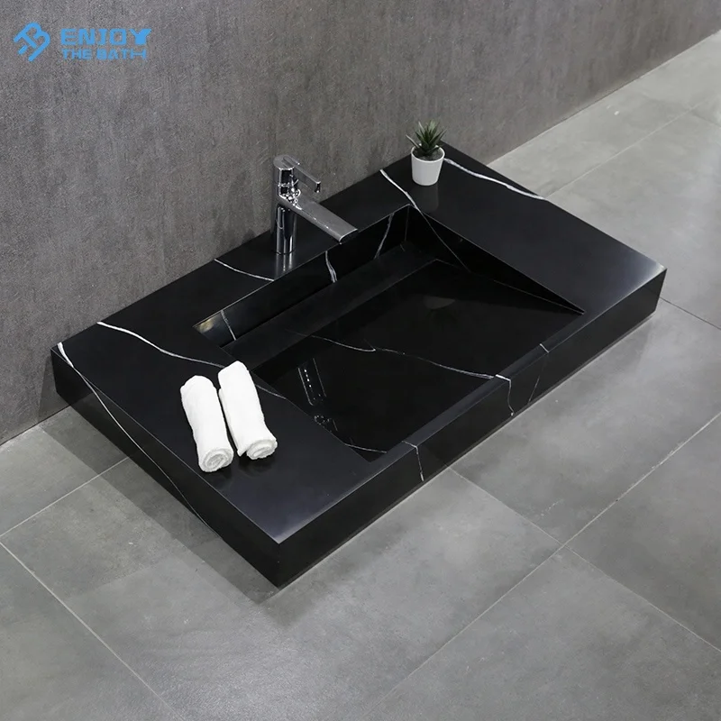 ETB solid surface slabs bathroom sink white acrylic with stand price