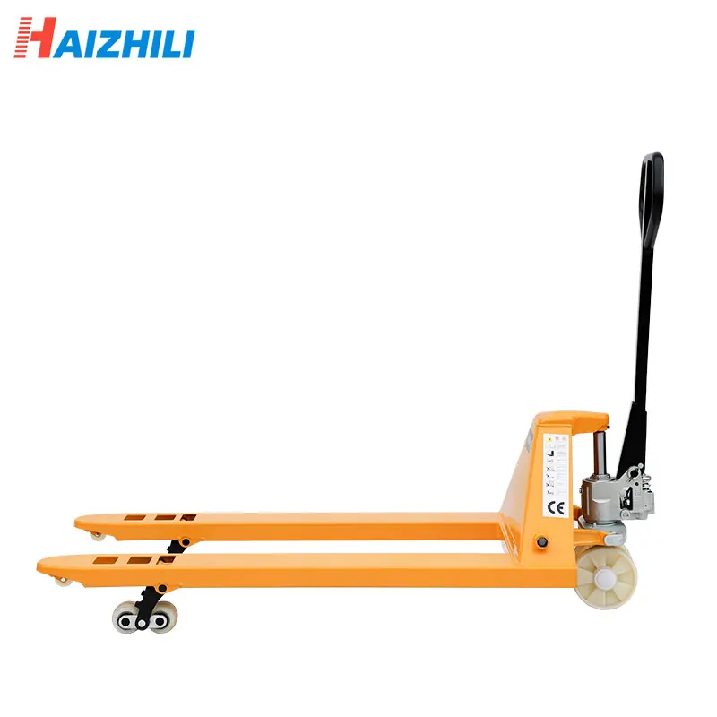 Haizhili Wholesales Factory Price 3 Ton PU / Nylon Wheel Hand Truck CE certificate Hydraulic Manual Pallet Jack China