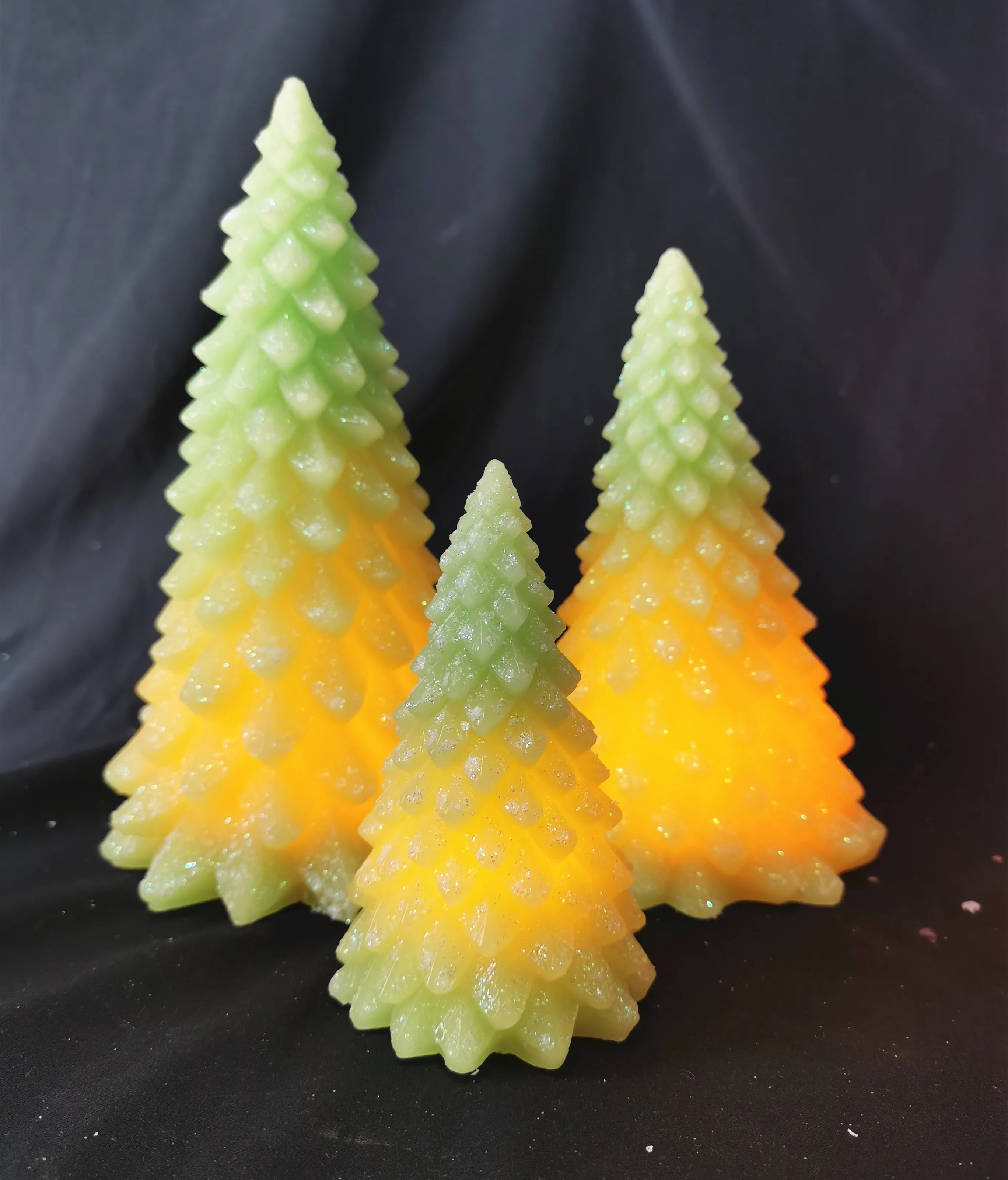 Christmas tree LED electronic candle colored flame use christmas decoration